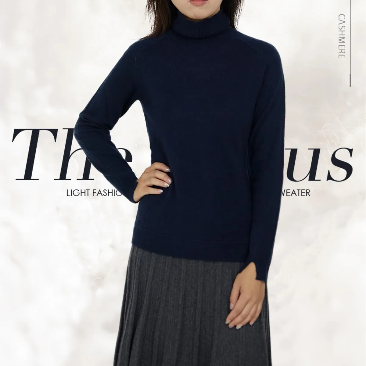 Cashmere Sweaters for Women,100% Cashmere Long Sleeve Sweaters Crew Neck Solid Pullover Jumpers Tops