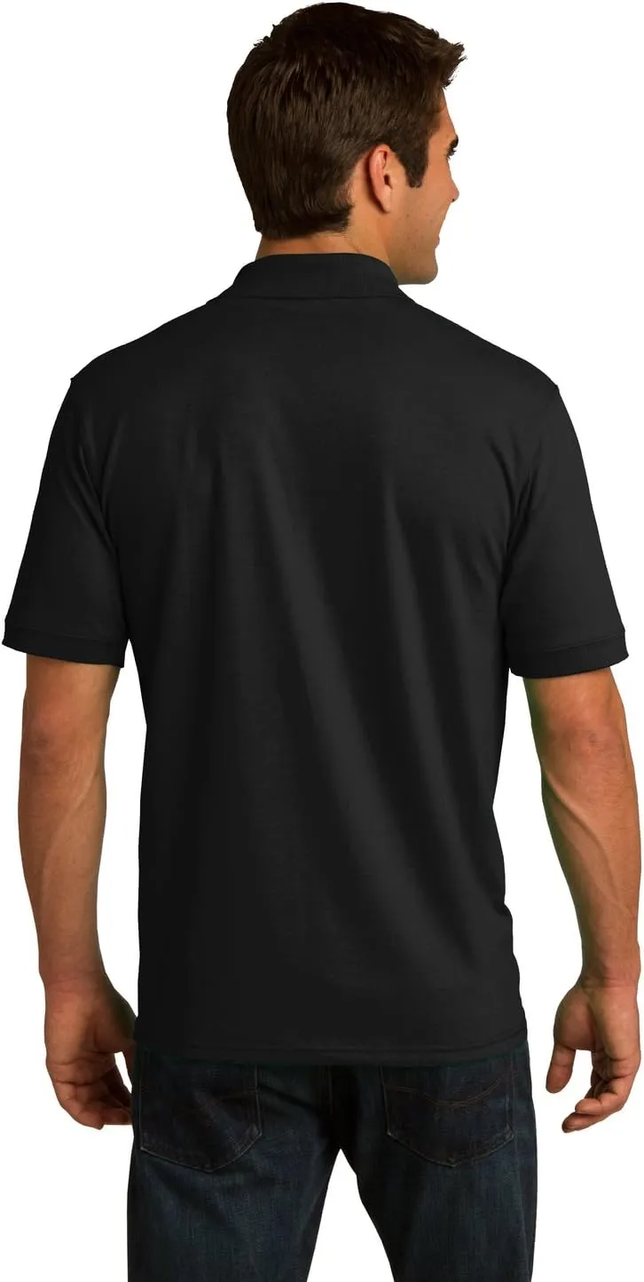 Custom Embroidered Polo Shirts with Your OWN Logo. Port N Company Core Blend Pique Polo