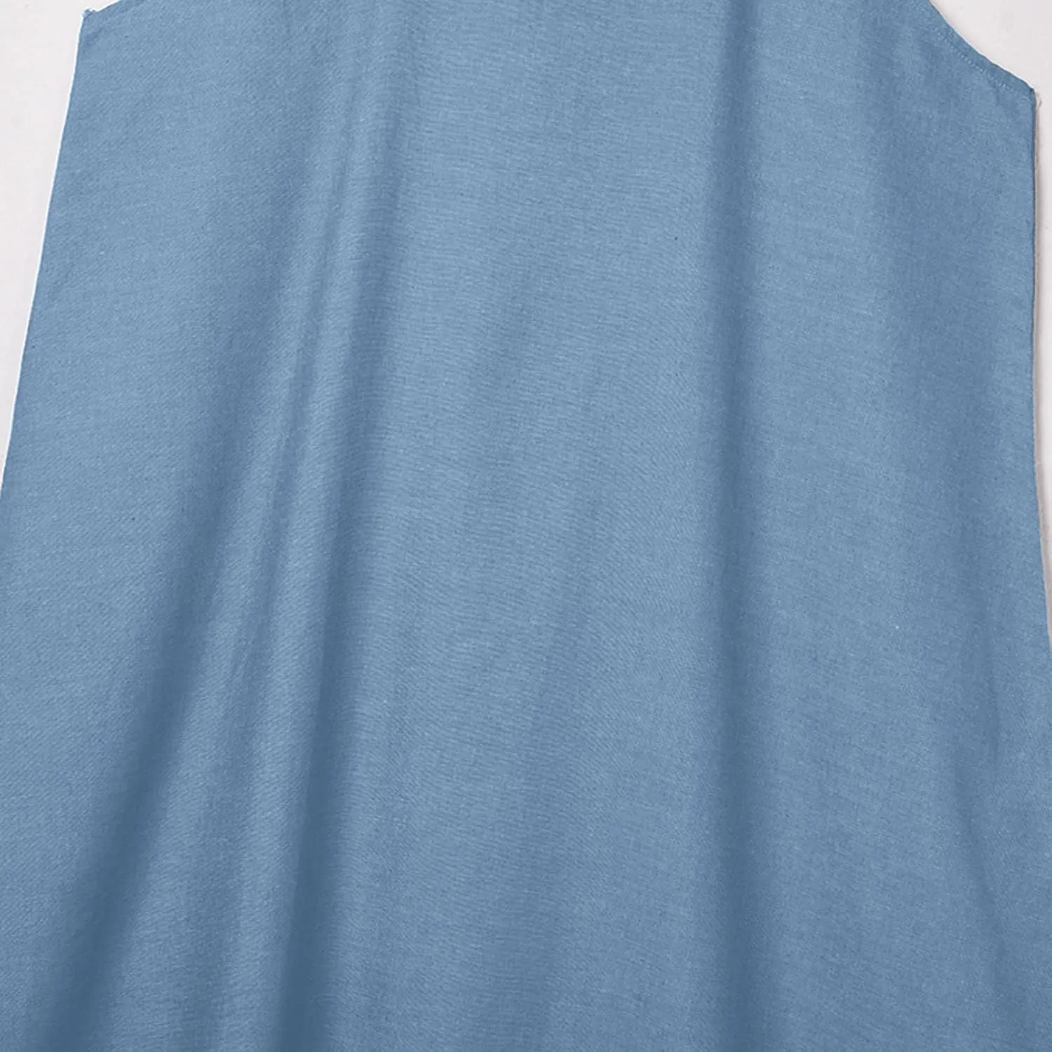 Denim Dresses for Women 2025 Summer Split Hem Beach Vacation Long Sundress Casual Loose Fit Sleeveless Crewneck Dress