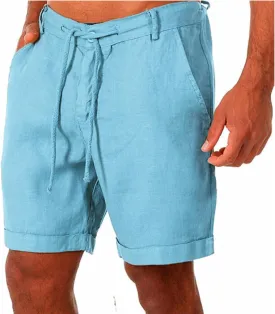 evzosrz Men's Athletic Shorts Casual Soild Comfortable Gym Workout Trousers Elastic Waist Running Sweatpants with Pockets