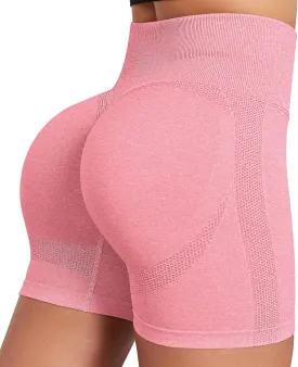 High Waist Biker Shorts for Women No Front Seam Soft Hidden Butt Scrunch Shorts, Yoga Workout Gym Bike Shorts