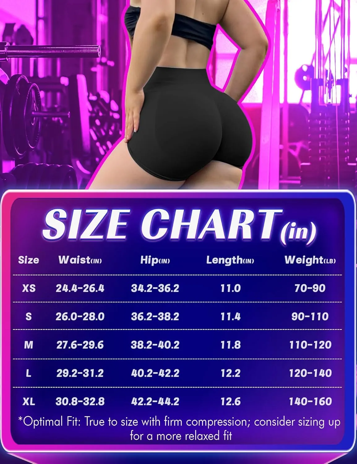 Impact Gym Shorts Women 4.5" Workout Shorts Scrunch Butt Lifting Seamless Booty Shorts Yoga Shorts Biker Shorts