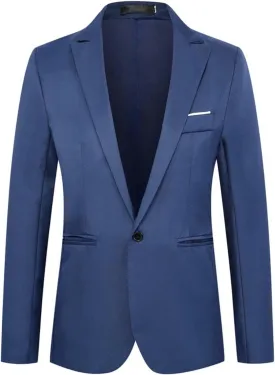 Mens Coat Casual Lightweight Blazers One Button Business Sports Jackets, Casual Blazers for Men, Dress Jacket