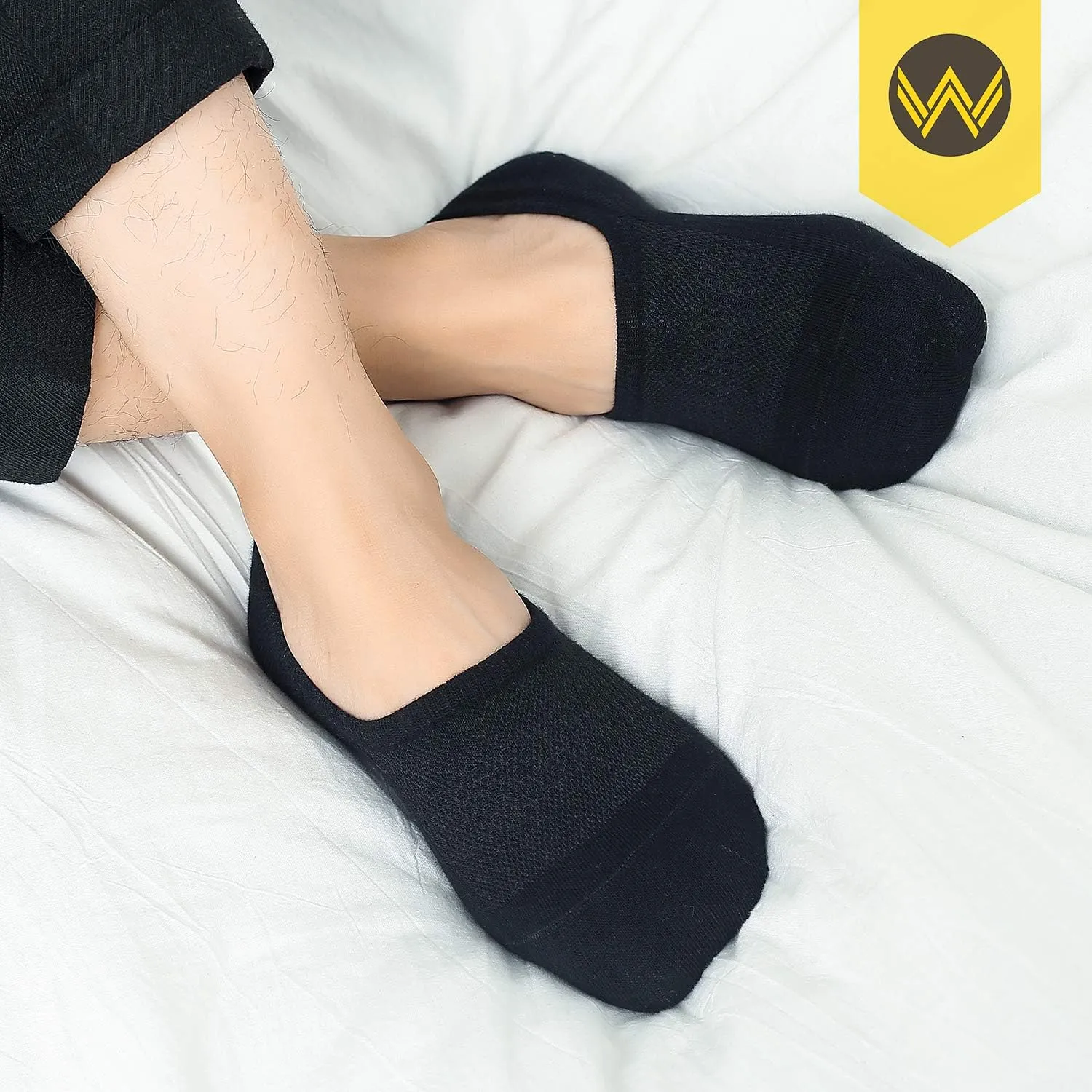 WANDER No Show Socks 10 Pairs Cotton Non Slip Low Cut Invisible Loafer Socks Men&Women Boat Liner 6-8/9-11/12-14