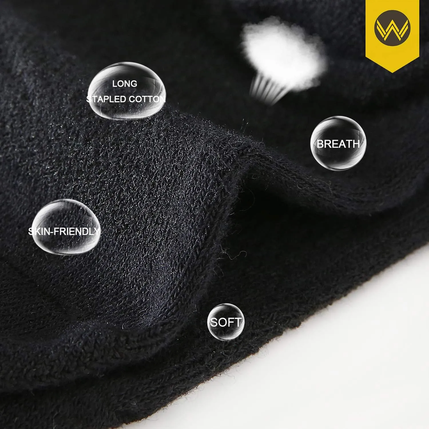 WANDER No Show Socks 10 Pairs Cotton Non Slip Low Cut Invisible Loafer Socks Men&Women Boat Liner 6-8/9-11/12-14