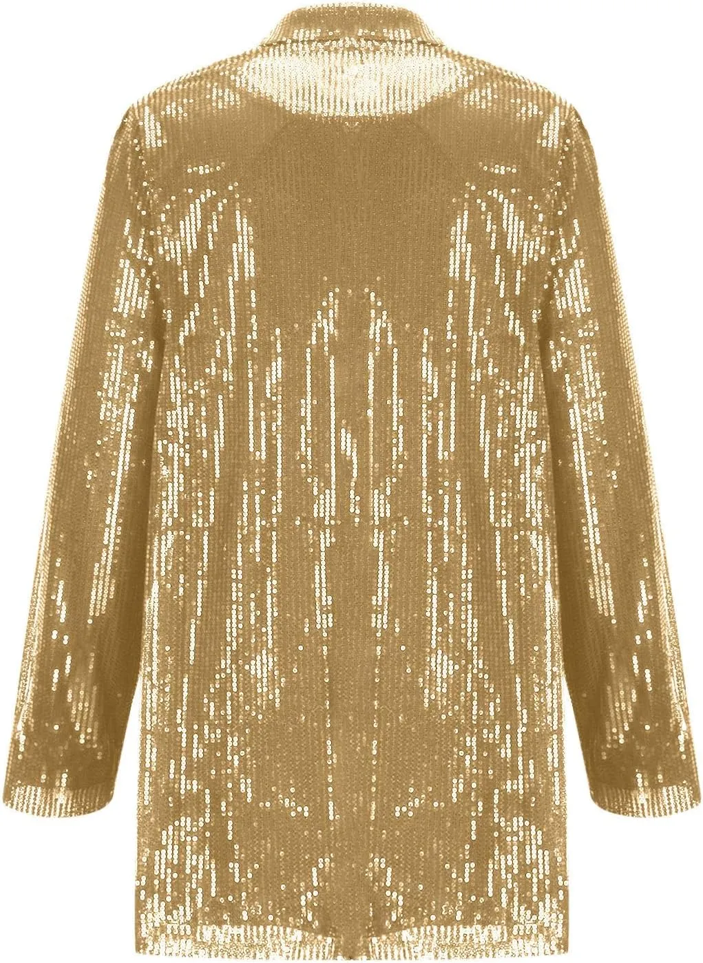 Women's Sequin Jackets Open Front Blazer Jacket Casual Long Sleeve Sparkly Cardigan Coat with Pocket 2024 Fashion
